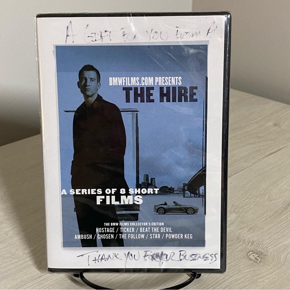 BMW Films The Hire DVD 2003 Sealed 8 Short Films Clive Owen Action **READ**